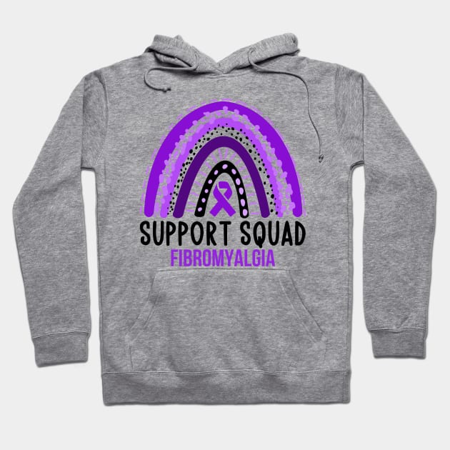 Fibromyalgia Support squad - Fibromyalgia Hoodie by MerchByThisGuy